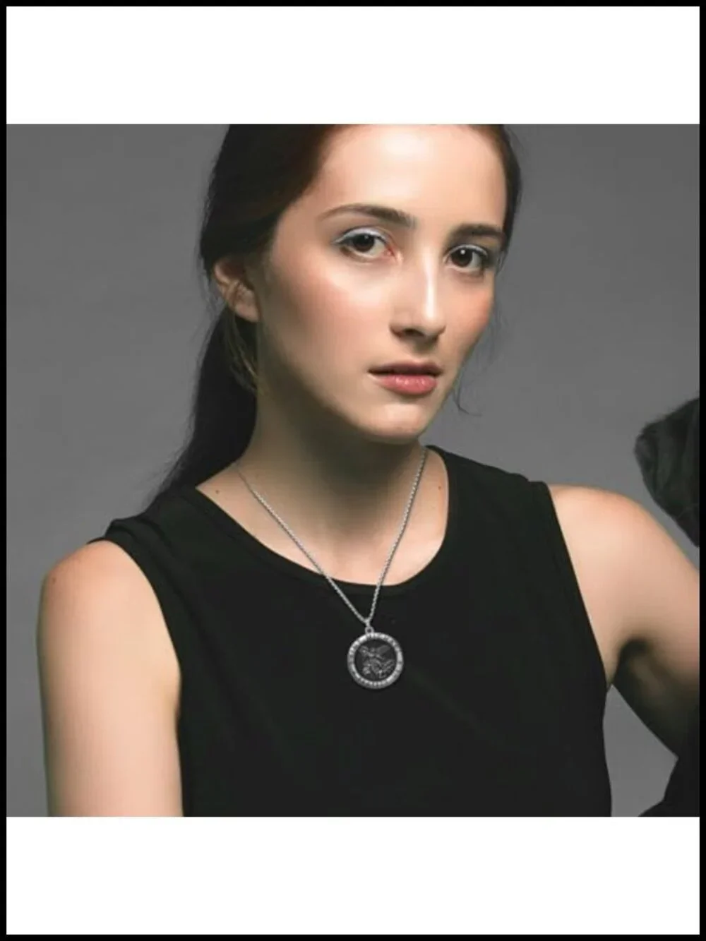 St Michael Medal Necklace Stainless Steel Chain Religious Pendant Gift